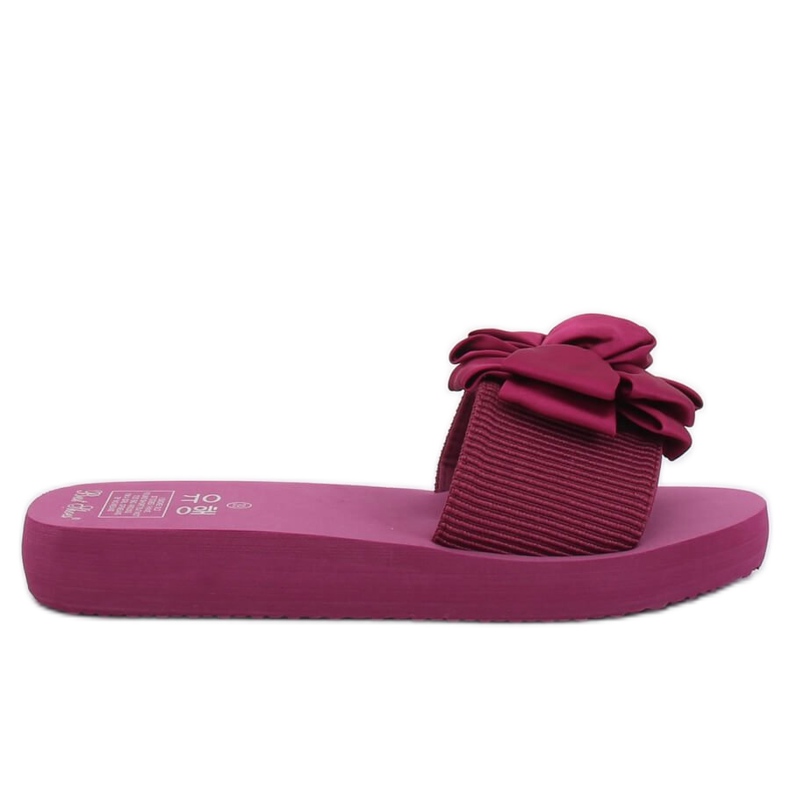Violet FX-2A080 Fuchsia slippers on the foam sole pink