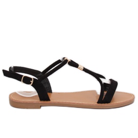 Black women's sandals L520 Black