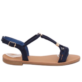 Navy blue sandals for women L520 Blue