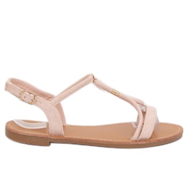 Ladies' beige sandals L520 Beige