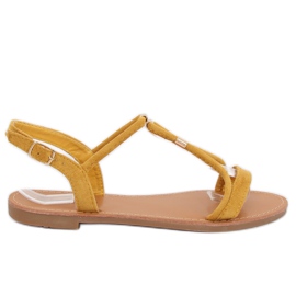 Yellow women's sandals L520 Yellow