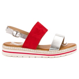 SHELOVET Comfortable sandals red
