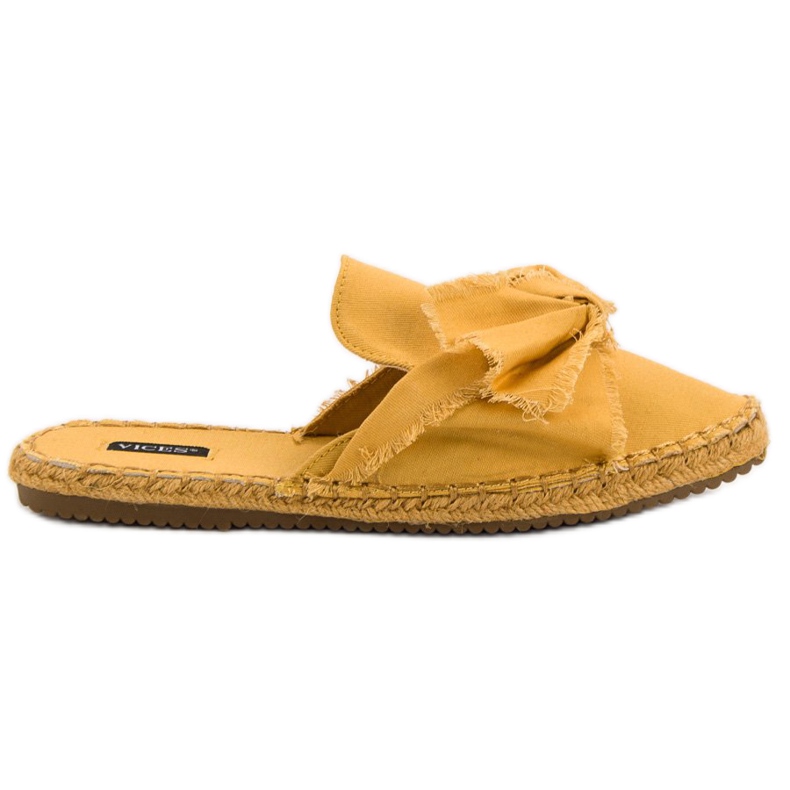 Built-in VICES slippers yellow