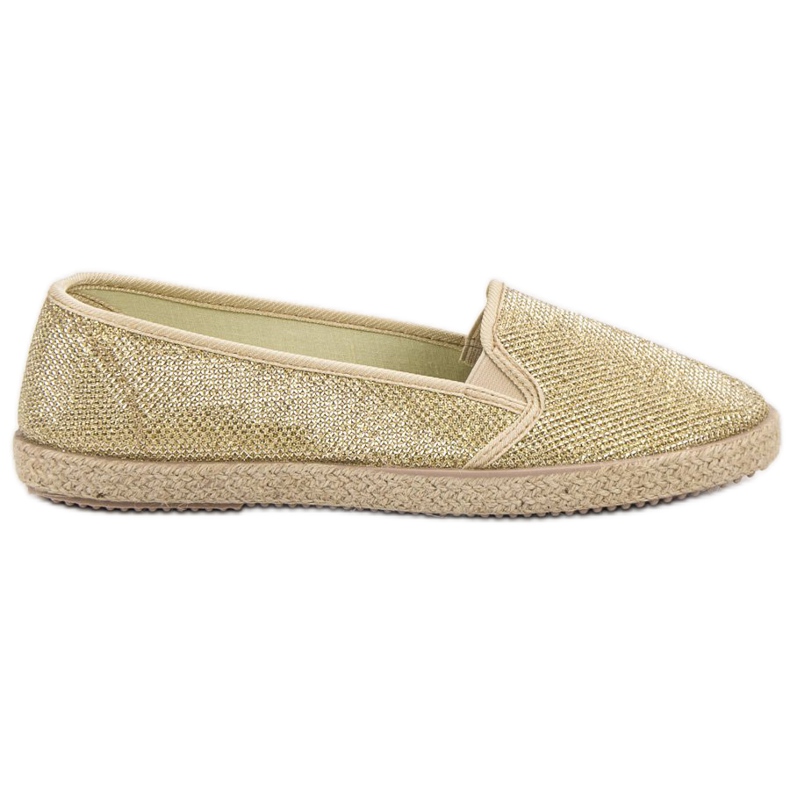SHELOVET Golden Slip-On Sneakers