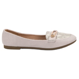 Top Shoes Stylish ballerinas grey