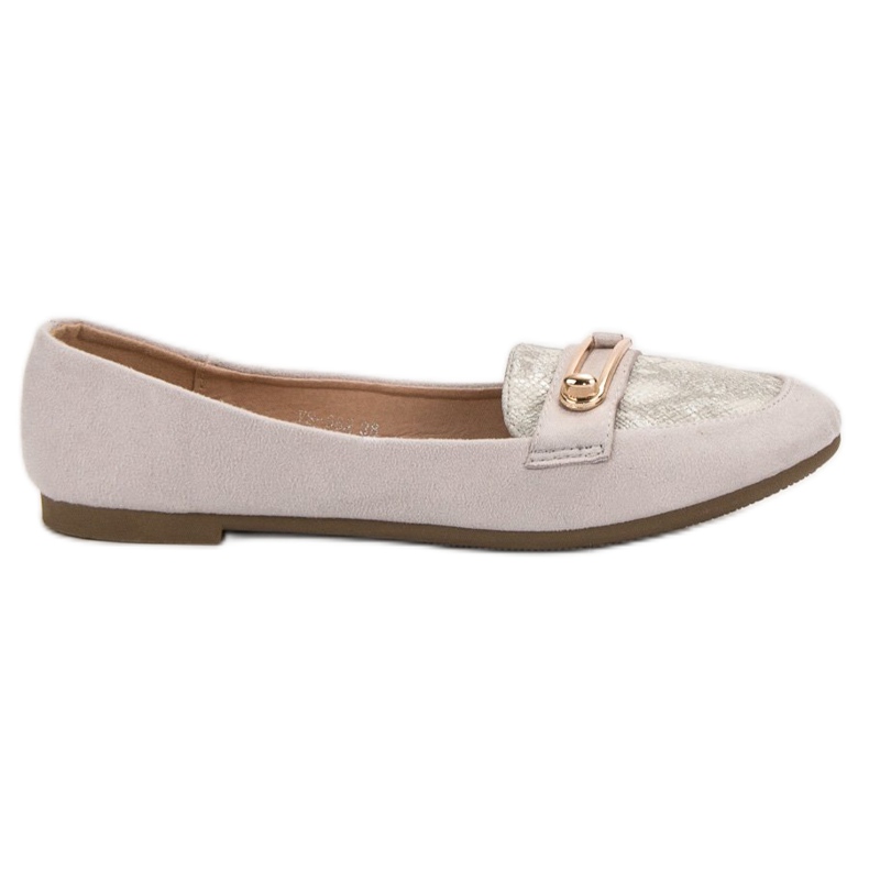 Top Shoes Stylish ballerinas grey