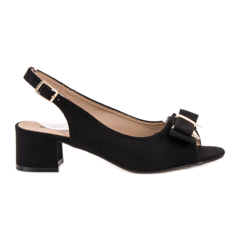 Evento Elegant sandals on high heels black