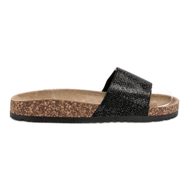 Evento Slippers With Crystals brown