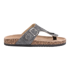 Evento Fashionable flip-flops grey