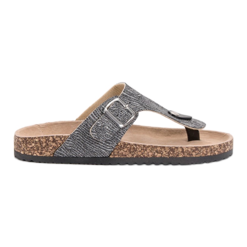 Evento Fashionable flip-flops grey