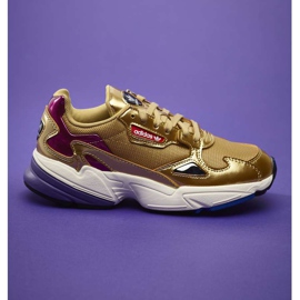 Adidas Falcon W 247 Gold Metallic Gold Metallic Off White multicolored yellow