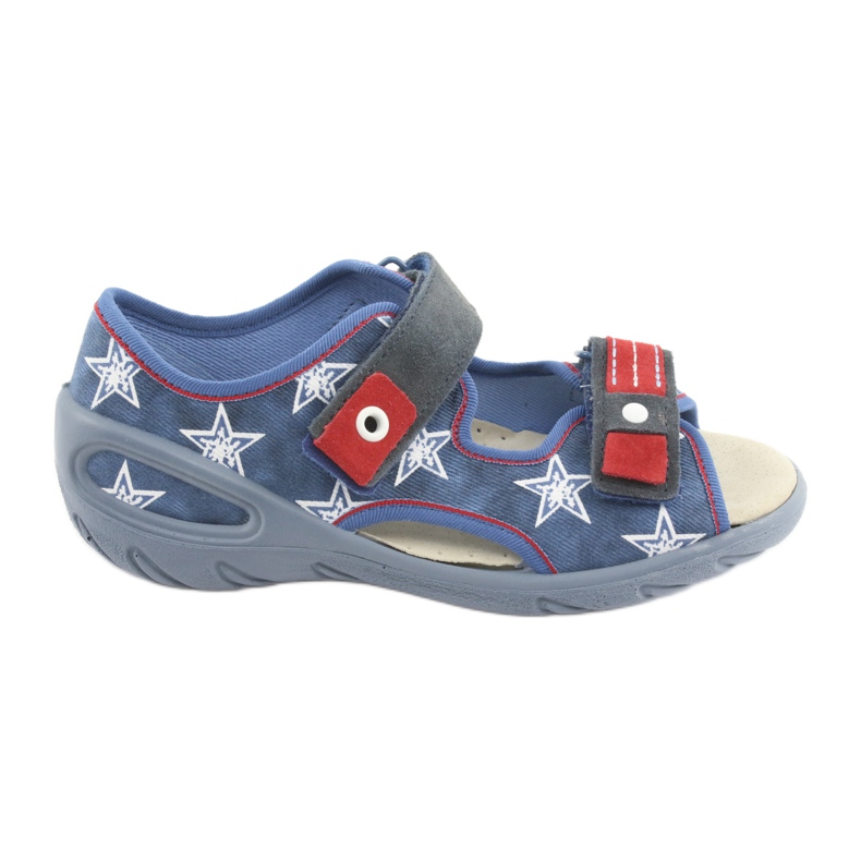 Befado children's shoes pu 065X119 white red blue Befado children's shoes pu 065X119 white red blue