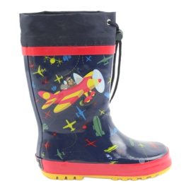 American Club American SamoLot children's rain boots red navy blue