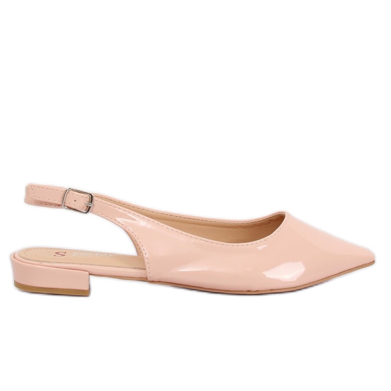 Pink open heel ballerinas LL-178 Pink