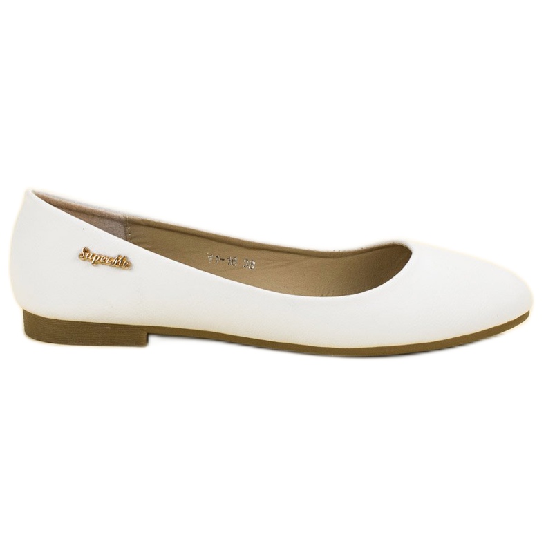 Super Me Ballerinas white