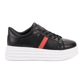SHELOVET Black Sport Shoes