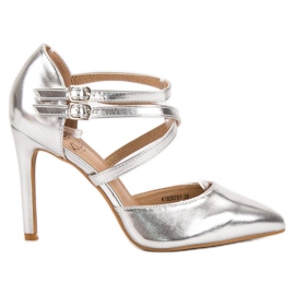 Kylie Shiny Fashion Studs grey