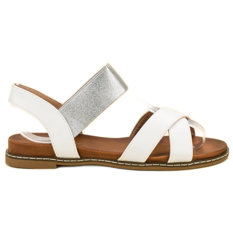 Mannika White Sandals With An Eraser