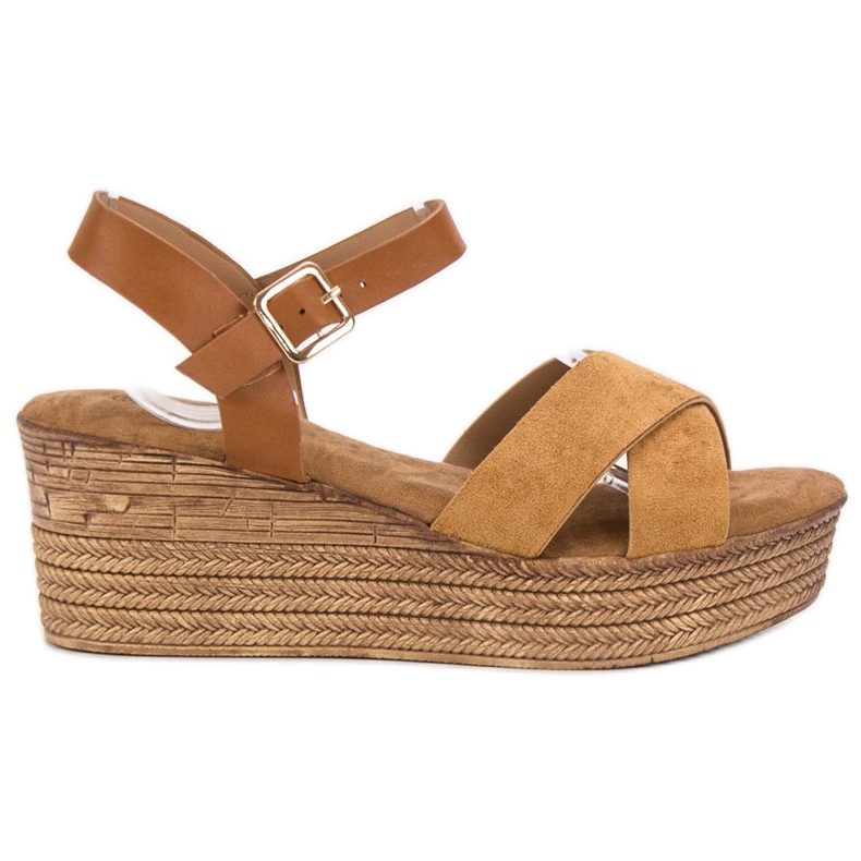 Primavera Wedge Sandals brown