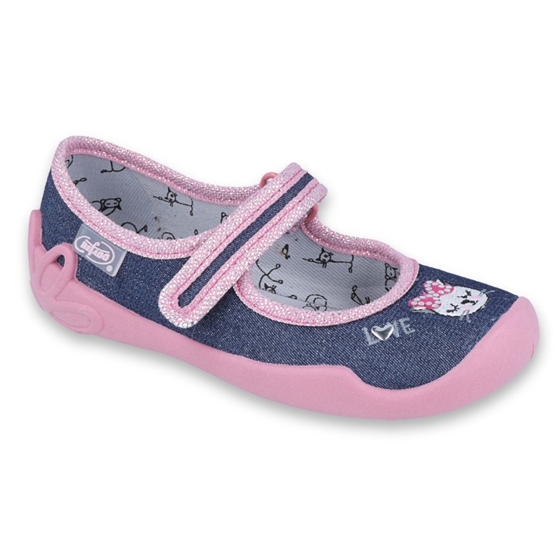 Befado children's shoes 114X352 navy blue pink