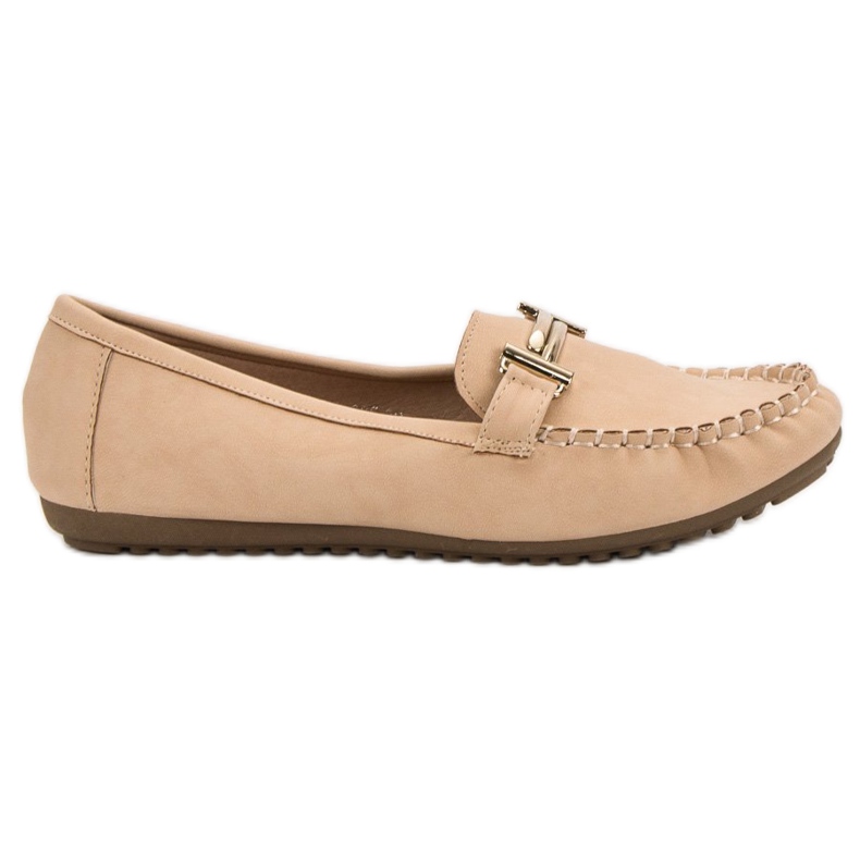 Top Shoes Women's beige loafers
