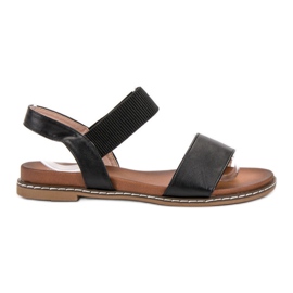 Mannika Black Sandals