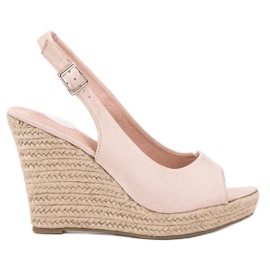 Renda Fashionable Suede Sandals brown