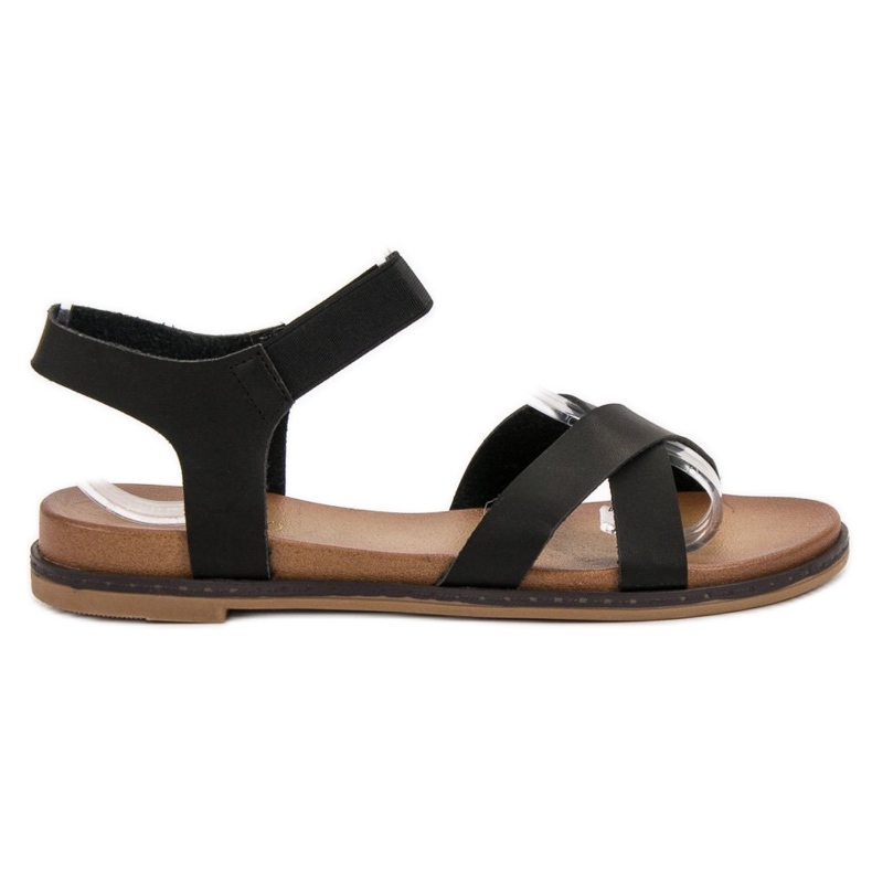 SHELOVET Slip-on Sandals black SHELOVET Slip-on Sandals black