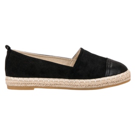 Forever Folie Suede Espadrilles black