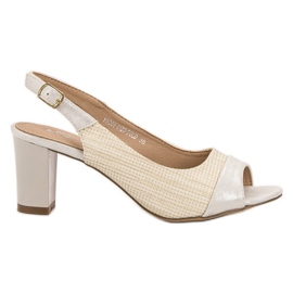 Evento Elegant Beige Sandals