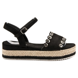 Nio Nio Sandals On The Platform black Nio Nio Sandals On The Platform black