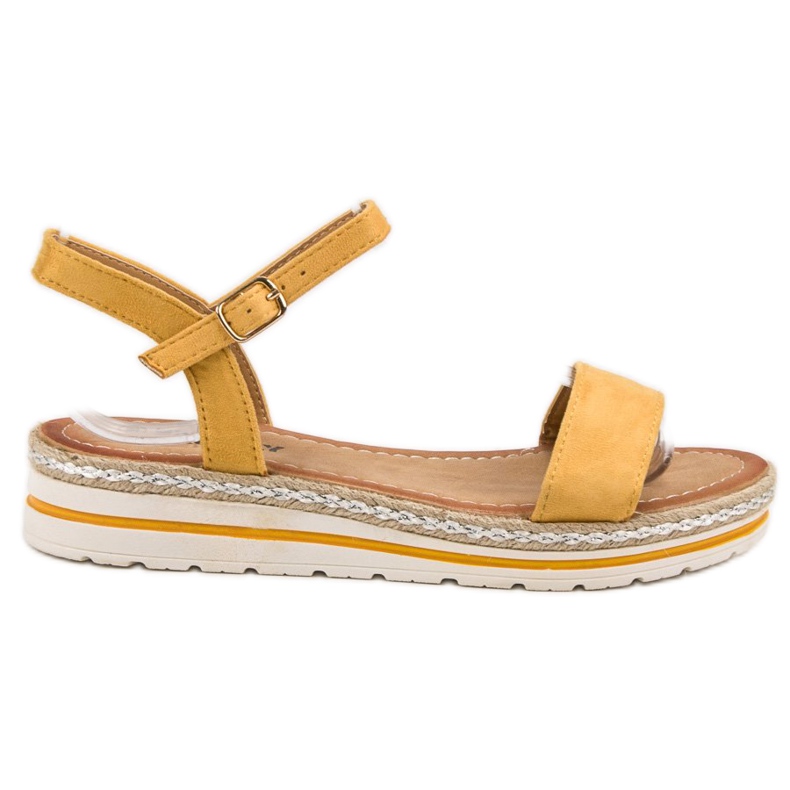 EXQUILY Yellow Sandals EXQUILY Yellow Sandals