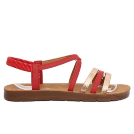 Red women's sandals 2220 Red