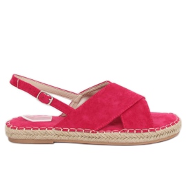 Fuchsia espadrilles sandals YJ-2M12 Fuchsia pink Fuchsia espadrilles sandals YJ-2M12 Fuchsia pink