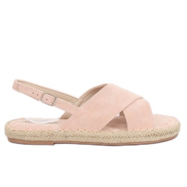 Sandals espadrilles beige YJ-2M12 Nude
