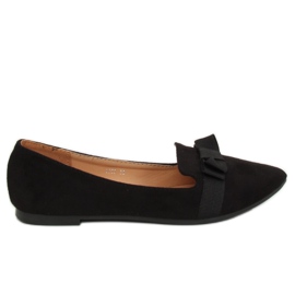 Black women's ballerinas 8F59 Black