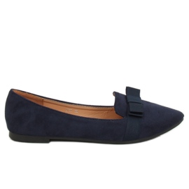 Women's navy blue ballerinas 8F59 DK.BLUE Women's navy blue ballerinas 8F59 DK.BLUE