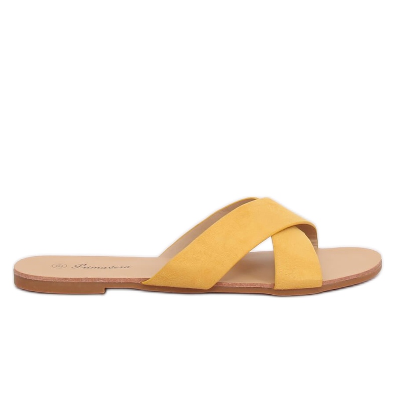 Yellow women's yellow slippers 930 Yellow