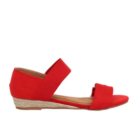 Sandals espadrilles red 9R71 Red