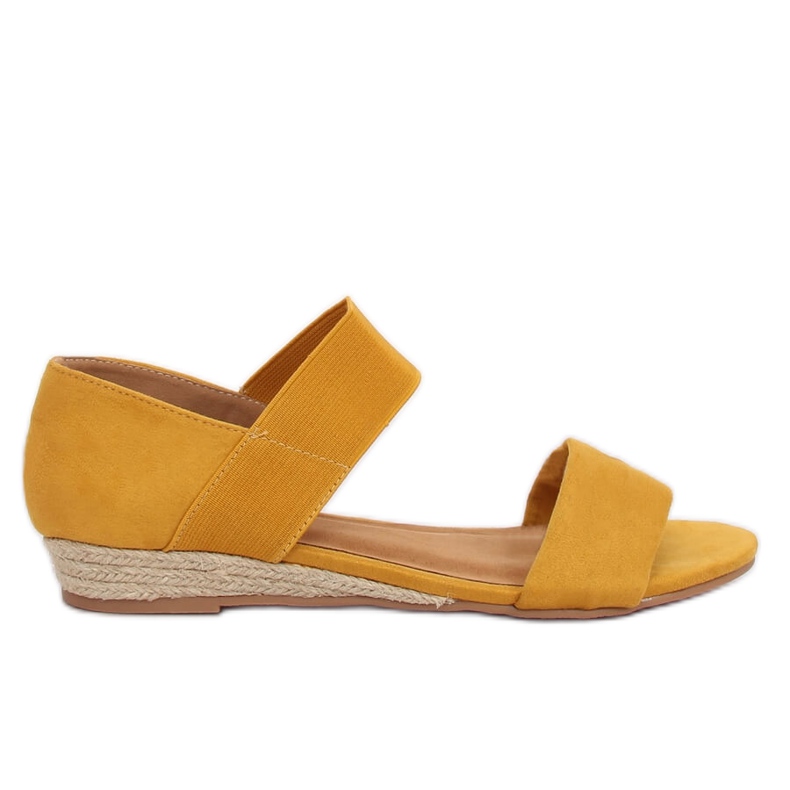 Yellow espadrilles sandals 9R71 Yellow
