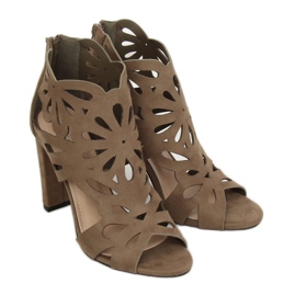 Green openwork boots AT-0657-L Green multicolored Green openwork boots AT-0657-L Green multicolored