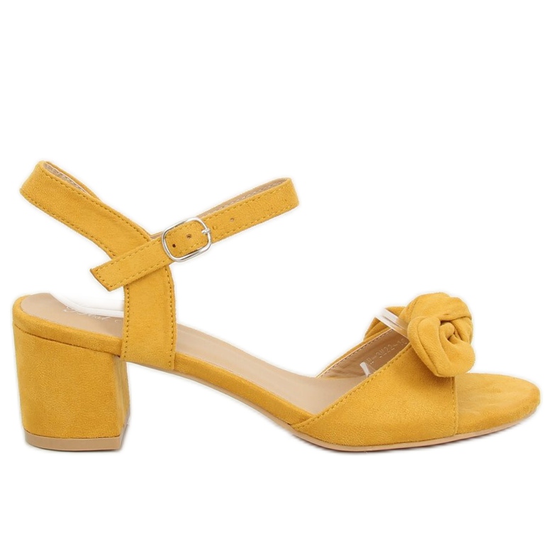 Yellow FH-3M22 Yellow high-heeled sandals