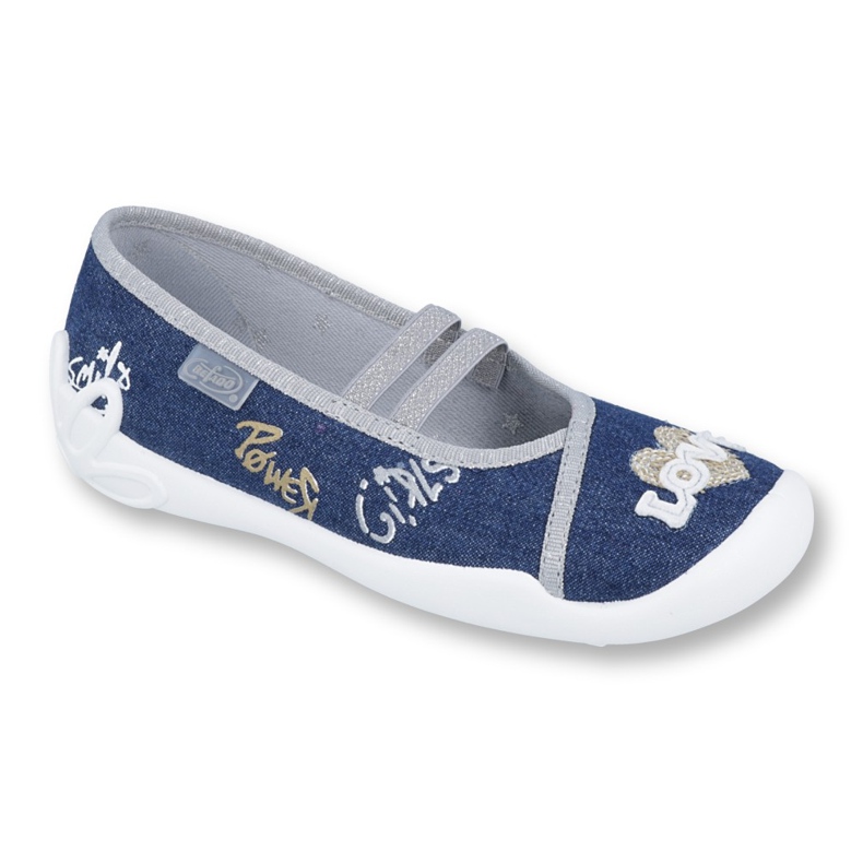 Befado children's shoes 116Y258 blue grey yellow