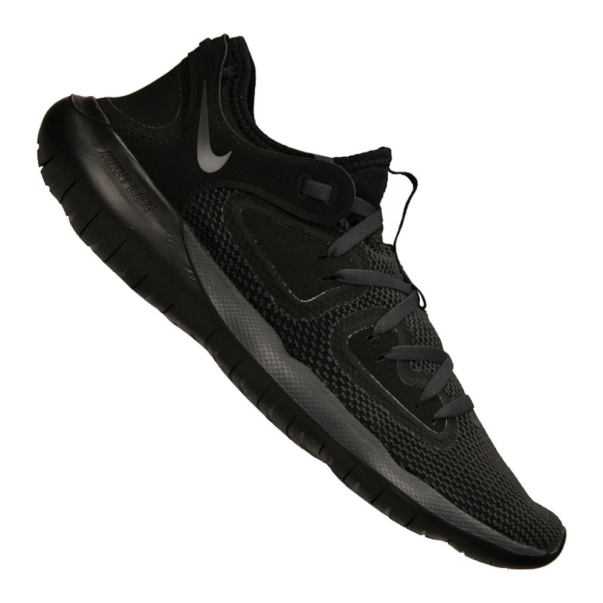 Running shoes Nike Flex 2019 Rn M AQ7483-005 black - ButyModne.pl