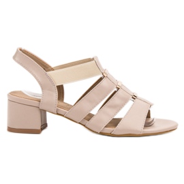 Evento Slip-on high-heeled sandals brown