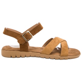 Primavera Suede Sandals brown