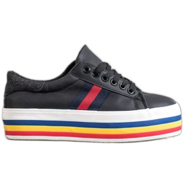 SHELOVET Sports Shoes On The Platform black multicolored