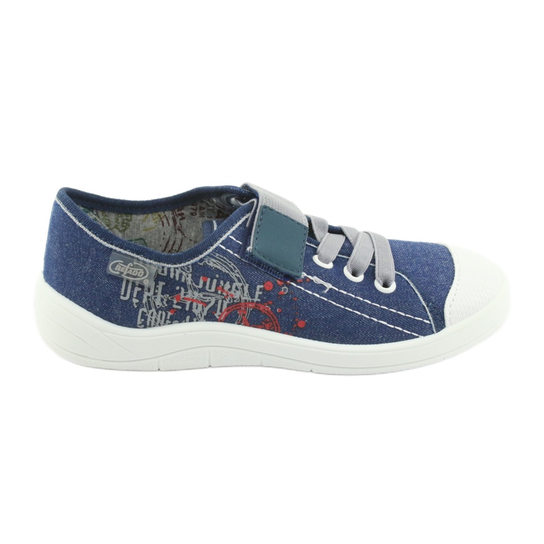 Befado children's shoes 251Y116 white navy blue Befado children's shoes 251Y116 white navy blue