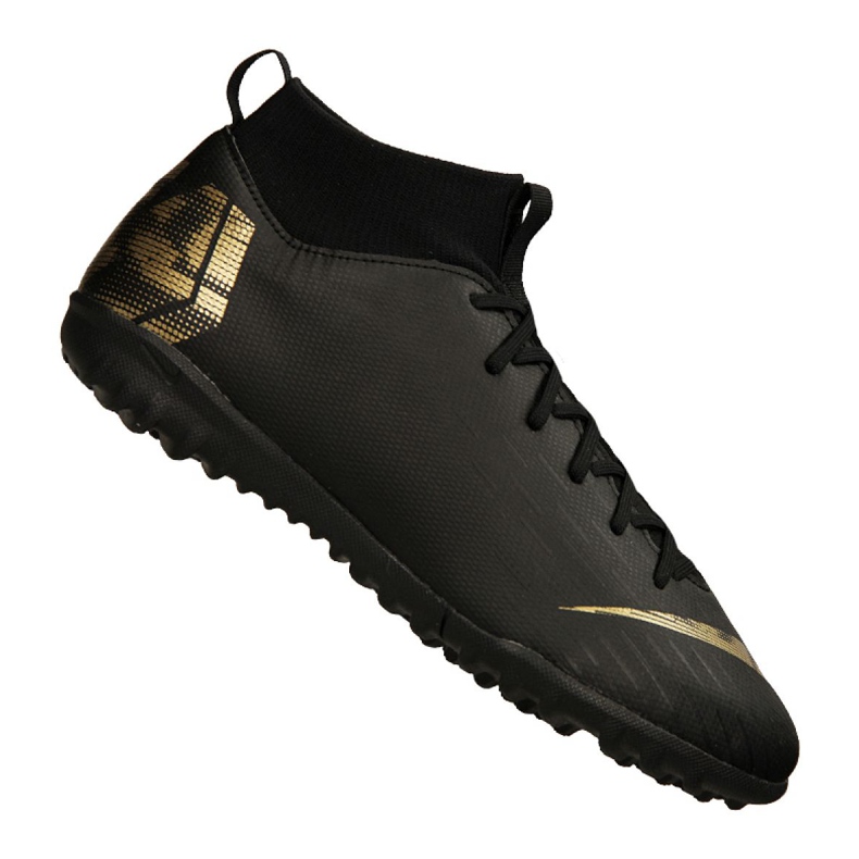 Nike Superfly 6 Academy Tf Jr AH7344-077 football shoes black black