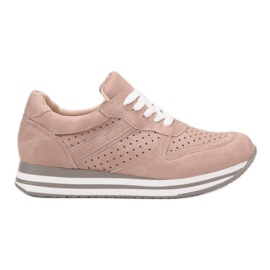 Kylie Sport shoes made of eco leather pink